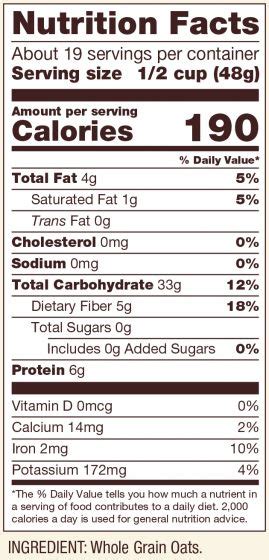 Regular Rolled Oats Gluten Free Hearthside Country Store