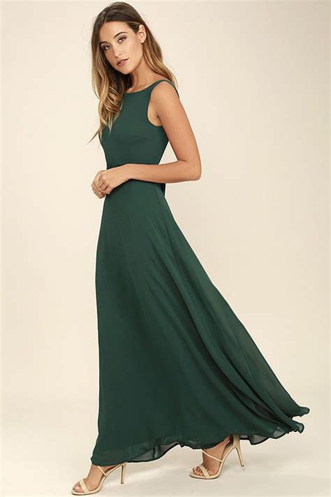 That Special Something Forest Green Maxi Dress Maxi Bridesmaid