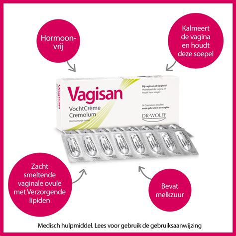 Vagisan Vochtcr Me Cremolum X St Bij Vaginale Droogheid