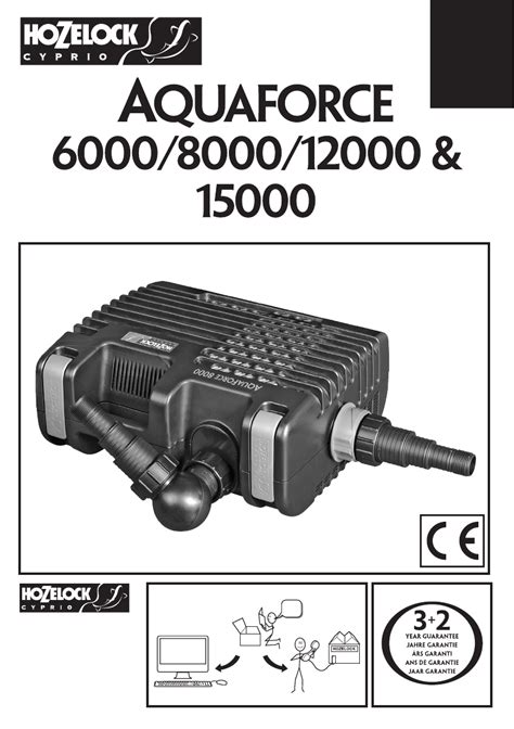 User Manual Hozelock Aquaforce 6000 English 68 Pages