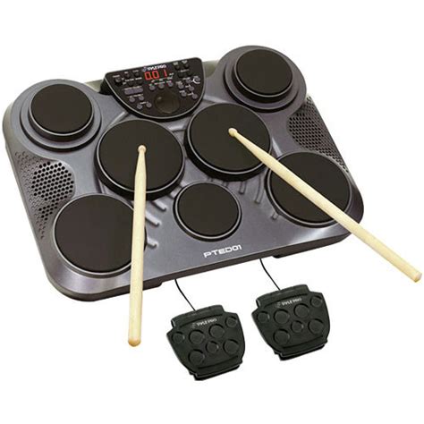 Pyle Pro Pted01 Electronic Tabletop Drum Kit Pted01 Bandh Photo