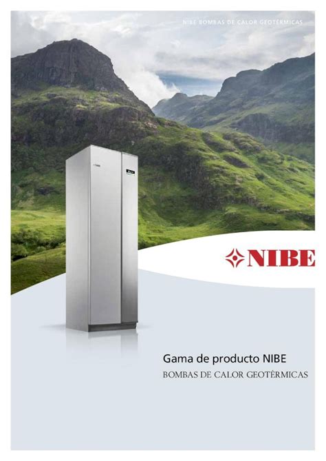 Pdf Gama De Producto Nibe Venta Pellets Y Le A Geotermia