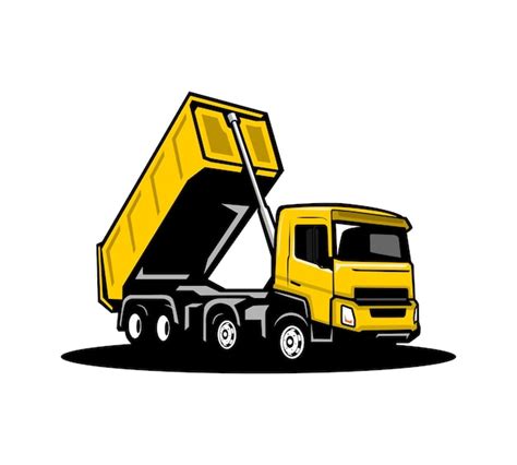 Premium Vector Vector Dump Truck Trucking Premium Illustration Isolated