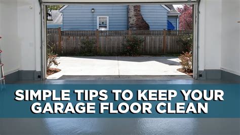 How To Keep Your Garage Floor Clean Tips YouTube