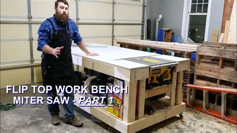 Part 1 Miter Saw Flip Top For Ultimate Mobile Workbench Youtube