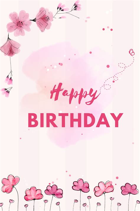 Pink Beautiful Aesthetic Birthday Cards For Your Loved Ones Greetings