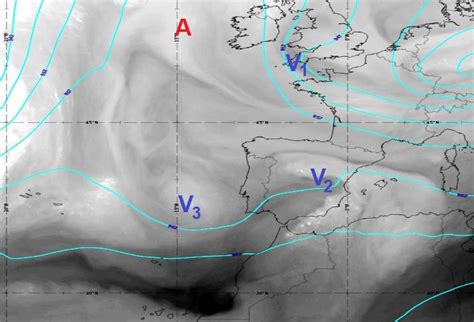 Confluencias De Vaguadas En Altura Y Tormentas En La Península