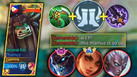 THAMUZ VS SUPER AGGRESSIVE GLOBAL ESMERALDA IN MID LANE THAMUZ BEST