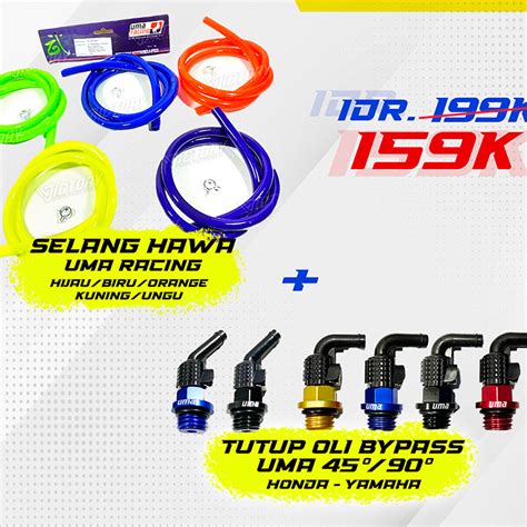 Jual Paket Hemat Victory Selang Hawa Plus Tutup Oli Hawa UMA RACING