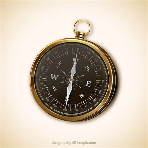 Premium Vector Realistic Compass