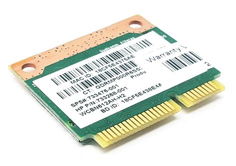 HP QCWB335 - Atheros QCWB335 WiFi + Bluetooth BT 4.0 Mini PCI-E ...