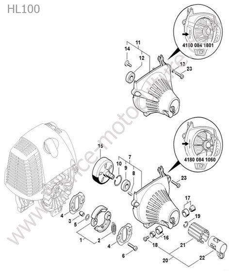 Vue Clat E Et Pi Ces D Tach Es Embrayage Pour Hl Stihl France