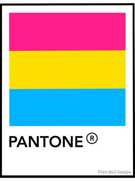 Pansexual Pride Pantone Sticker For Sale By Fmadesigns Redbubble