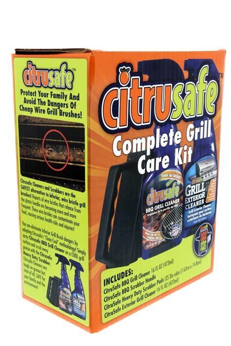 Citrusafe 23 BBQ And Grill Cleaner Degreaser With Grill Scrubber Kit