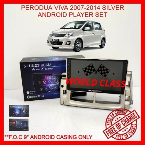 Perodua Viva Silver Colour Soundstream Android Ips Player