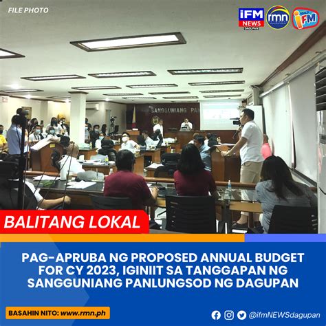 PAG APRUBA NG PROPOSED ANNUAL BUDGET FOR CY 2023 IGINIIT SA TANGGAPAN