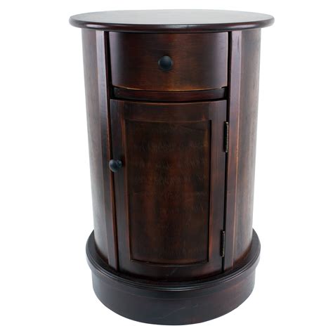 Keaton Round Storage Side Table