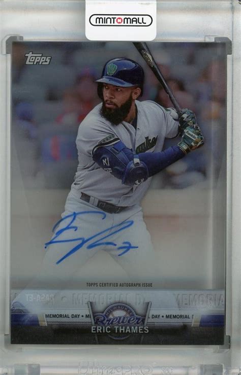 Mint Topps Clearly Authentic Milwaukee Brewers Eric