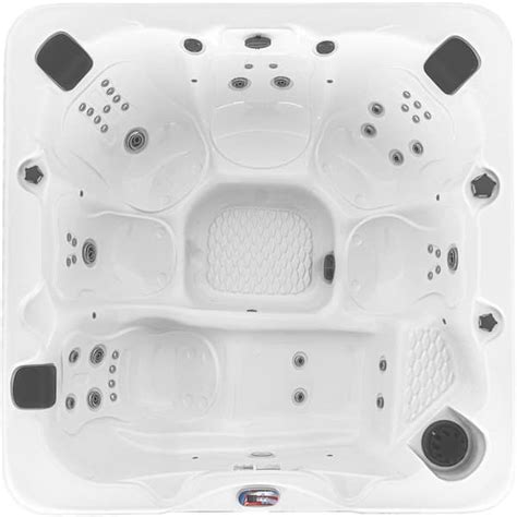American Spas 6 Person 45 Jet Premium Acrylic Lounger Spa Standard Hot Tub With Ozonator And