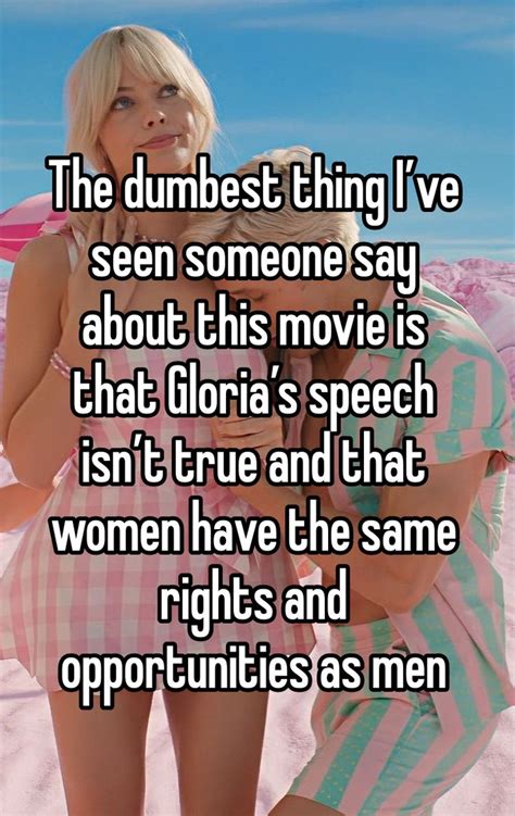 The Dumbest Thing Ive Seen Someone Say About This Movie Is That