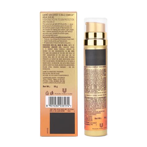 Buy Lakme Sun Expert Spf Pa Nia Vit C Gel Sunscreen Online