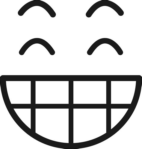 Cartoon Doodle Of Facial Expression Emoticon Happy Face 24347630 Png