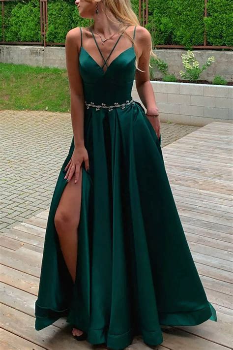 Dark Green Long Formal Dress Discount