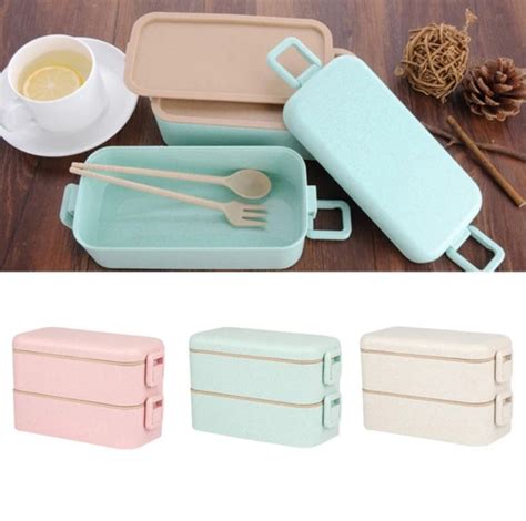 Eco Friendly Bento Box Lunch Box Wheat Straw Eco Friendly School