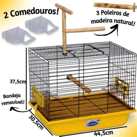 Viveiro Gaiola Parede Calopsita Can Rio Periquito P Ssaros