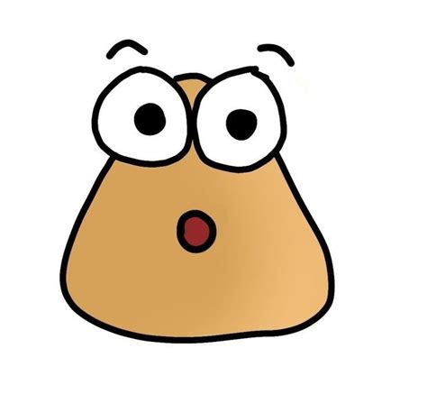 Pou Impactado Dibujos Feos Emoticones Gigantes Minions Bonitos