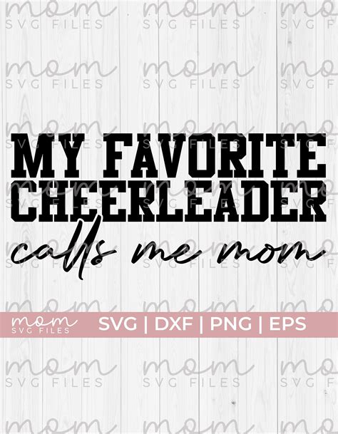 Cheer Mom Svg My Favorite Cheerleader Svg Cheer Mom Squad Svg Cheer Mom Life Svg Sports Mom