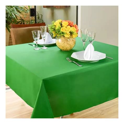 Toalha De Mesa Oxford Lugares M X M Verde Mercadolivre