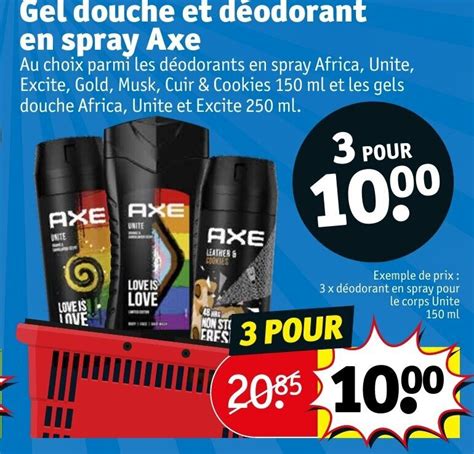 Promo Gel douche et déodorant en spray Axe chez Kruidvat