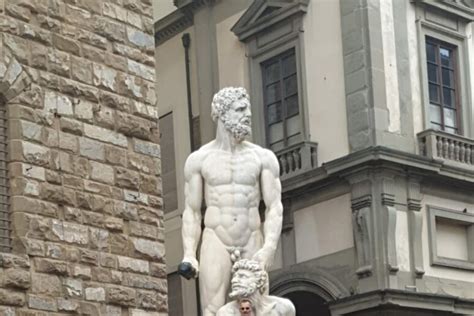 Man Stopped For Climbing Florence Statue Naked To Trial TopNews Ansa It