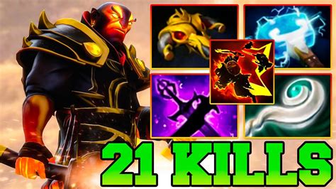 Ember Spirit Dota 2 Mid Pro Gameplay With 21 Kills Guide Build