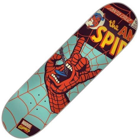 Santa Cruz Skateboards X Marvel Spiderman Hand Skateboard Deck