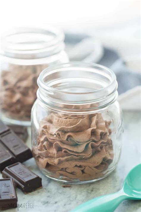 Easy 3 Ingredient Mason Jar Chocolate Mousse Recipe