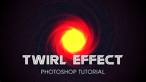 How To Make A Twirl Swirl Effect Photoshop Tutorial Youtube