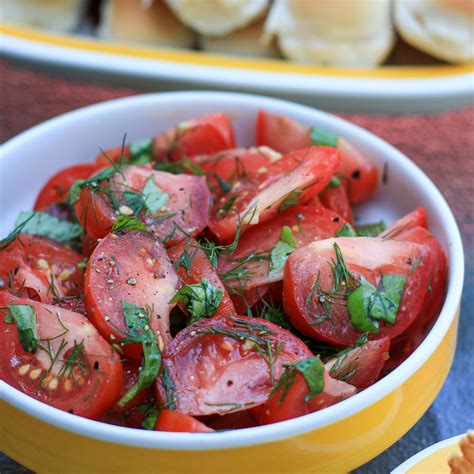 Easy Marinated Tomato Salad — Jillian Rae Cooks