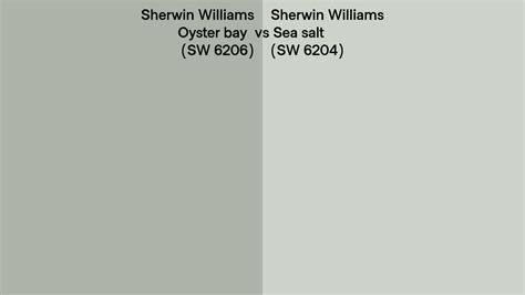 Sherwin Williams Oyster Bay Vs Sea Salt Side By Side Comparison