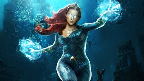 Download Amber Heard Mera Dc Comics Movie Aquaman Hd Wallpaper