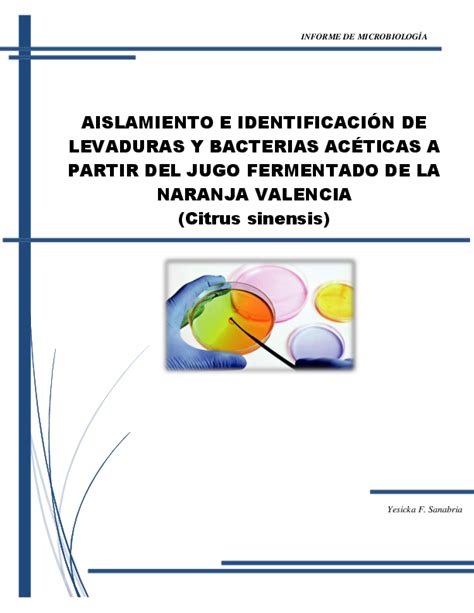 Pdf Informe De Microbiología