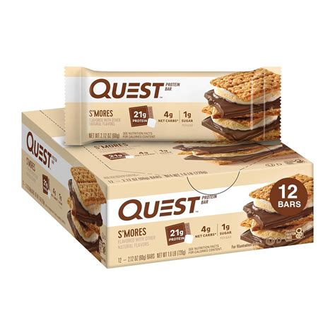 Quest Nutrition Protein Bar SMores Flavored 60gm Per 12 Unit X 1 Box