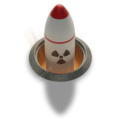 Nuclear Missile Icon 3d Nuclear Missile Military PNG Transparent