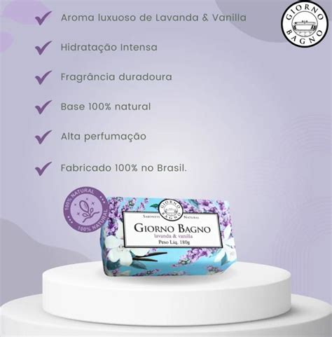 Giorno Bagno Sabonete Lavanda E Vanilla 180g