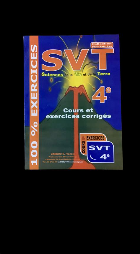 100 Exercices SVT 4è Librairie Savoir d Afrique