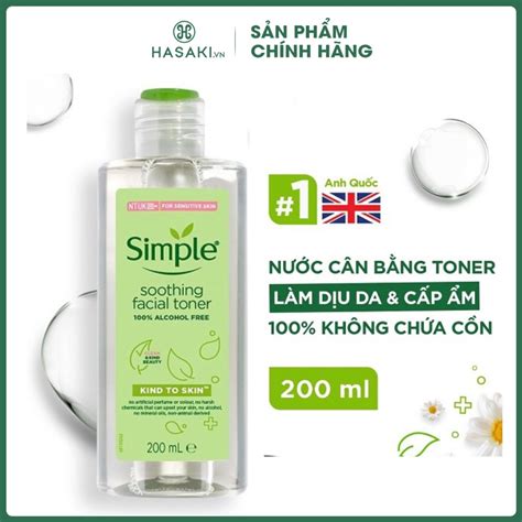 Mua Nước Cân Bằng Simple Làm Dịu Da Cấp Ẩm 200ml Hasaki Sản phẩm