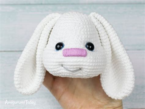 Pretty Bunny With Floppy Ears Crochet Pattern Printable Pdf