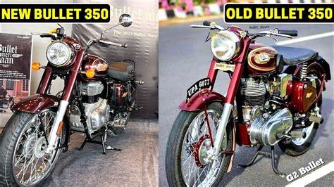 Bullet 350 Mid Variants Maroon Black 2 34lacs Old Bullet G2 Look Youtube