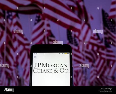 JPMorgan Chase Investment banking company logo seen displayed on smart ...